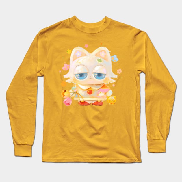 Flower Friend Long Sleeve T-Shirt by happyyu